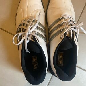 Adidas Men's White and Gray Athletic Shoes